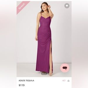 Orchid wedding dress